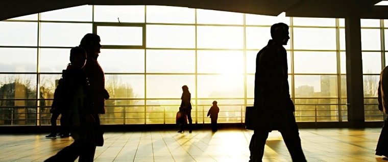 people in airport